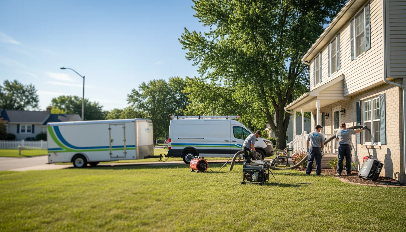 Flooded Basement Restoration And Cleanup With Repair in Wood Lake, MN near me